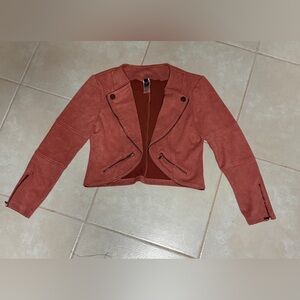 Windsor Women's Leather Jacket in Rust